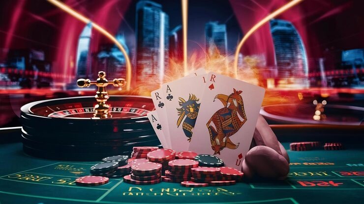 Mobile app interface showing live casino tables and sports markets